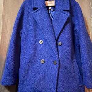 BCBGeneration Royal Blue Teddy Jacket